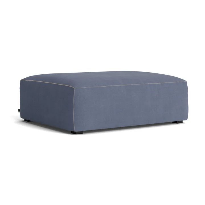 HAY - Mags Soft Ottoman S02 (S), blue ( Linara 198) / seams: beige