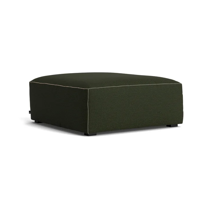 HAY - Mags Soft Ottoman S01 (XS), dark green (Maglia) / seams: beige