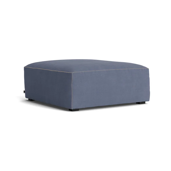 HAY - Mags Soft Ottoman S01 (XS), blue ( Linara 198) / seams: beige