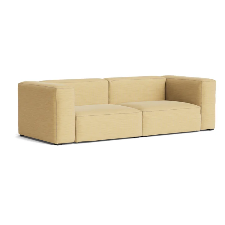 HAY - Mags Soft Sofa 2.5-seater, combination 1, yellow (Yuma 833) / seams: beige