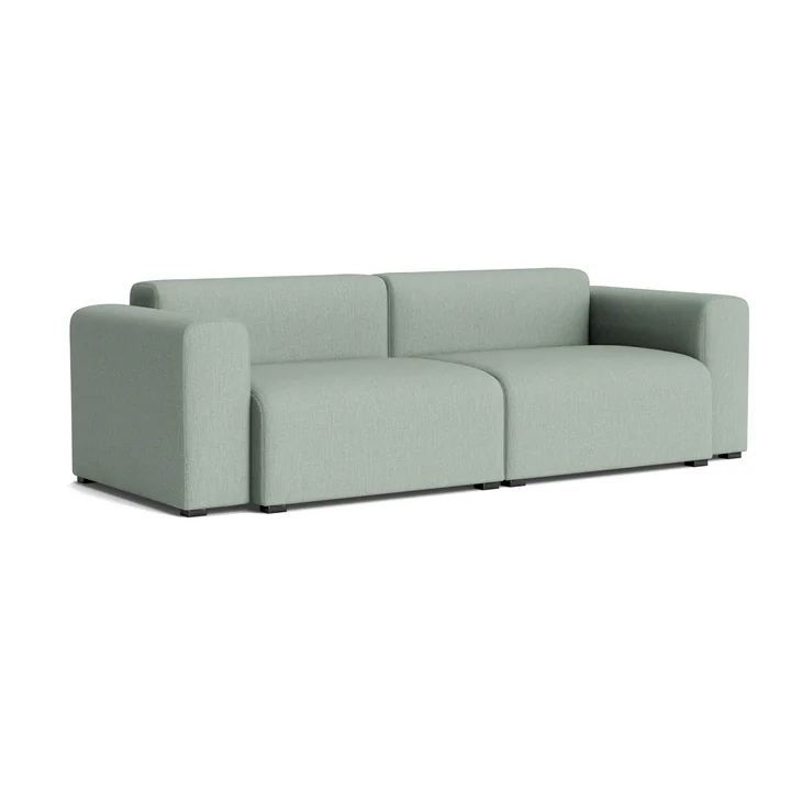 HAY - Mags Sofa 2.5-seater with low armrest, combination 1, light green ( Metaphor 023)
