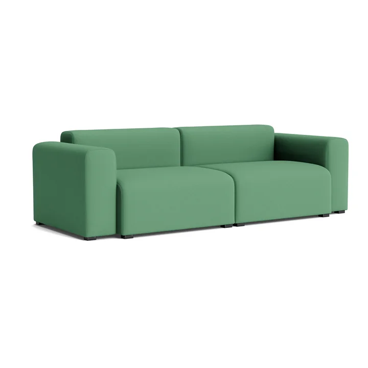 HAY - Mags Sofa 2.5-seater with low armrest, combination 1, green ( Steelcut 3 932)