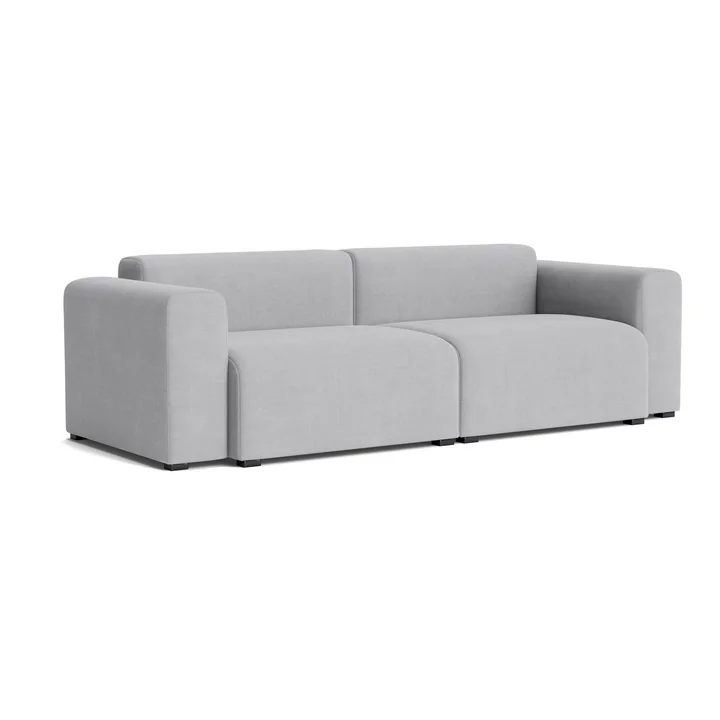HAY - Mags Sofa 2.5-seater with low armrest, combination 1, light gray ( Linara 443)