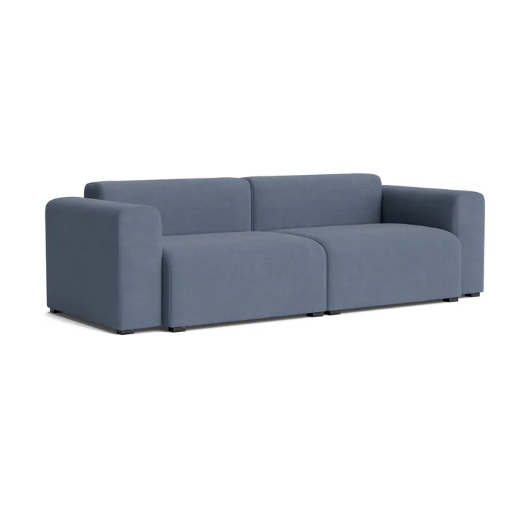 HAY - Mags Sofa 2.5-seater with low armrest, combination 1, blue ( Linara 198)