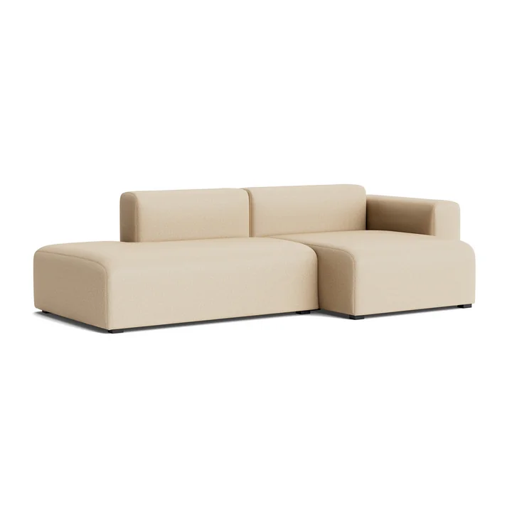 HAY - Mags Sofa 2.5 seater with low armrest right, combination 3, beige ( Hallingdal 220)