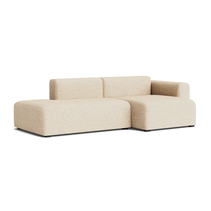 HAY - Mags Sofa 2.5 seater with low armrest right, combination 3, beige ( Bolgheri LGG60)