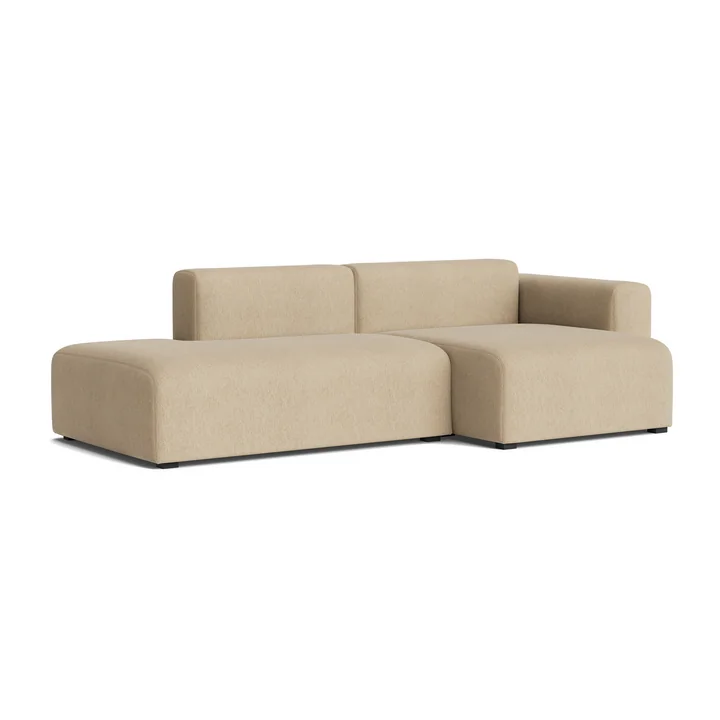 HAY - Mags Sofa 2.5 seater with low armrest right, combination 3, sand ( Turf )