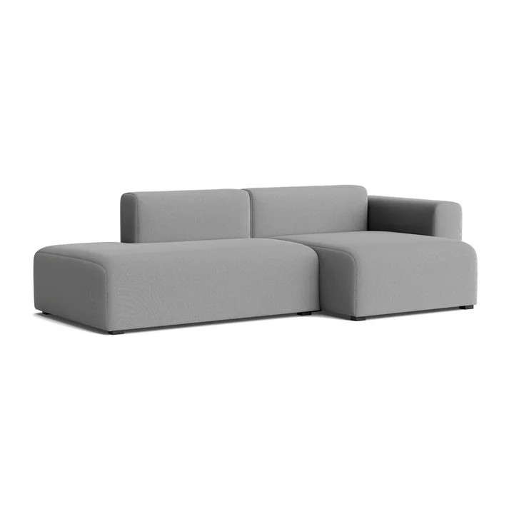 HAY - Mags Sofa 2.5 seater with low armrest right, combination 3, gray ( Steelcut Trio 133)