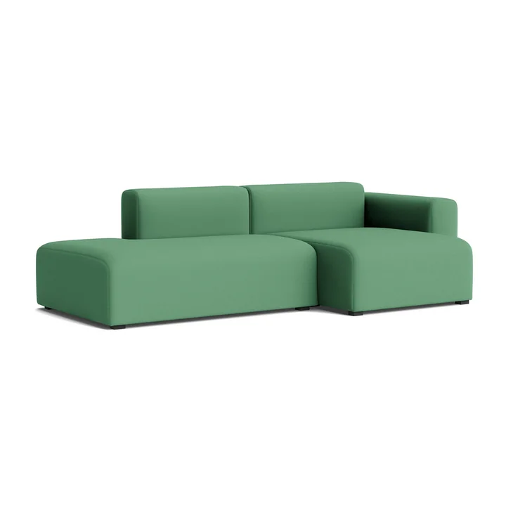 HAY - Mags Sofa 2.5 seater with low armrest right, combination 3, green ( Steelcut 3 932)