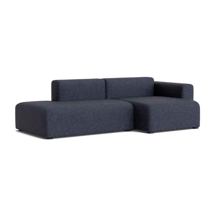 HAY - Mags Sofa 2.5 seater with low armrest right, combination 3, dark gray ( Overlap 03)