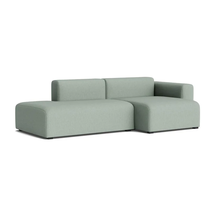 HAY - Mags Sofa 2.5 seater with low armrest right, combination 3, light green ( Metaphor 023)