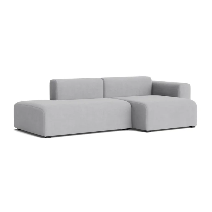 HAY - Mags Sofa 2.5 seater with low armrest right, combination 3, light gray ( Linara 443)
