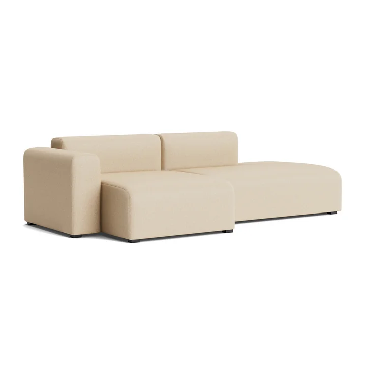 HAY - Mags Sofa 2.5 seater with low armrest left, combination 3, beige ( Hallingdal 220)