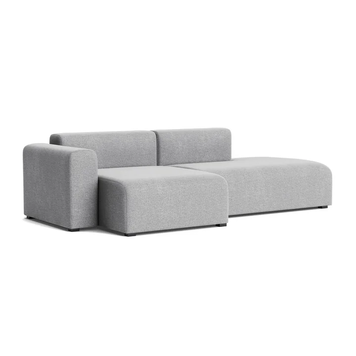 HAY - Mags Sofa 2.5 seater with low armrest left, combination 3, light gray ( Hallingdal 130)