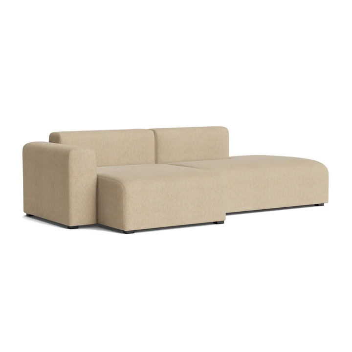 HAY - Mags Sofa 2.5 seater with low armrest left, combination 3, sand ( Turf )