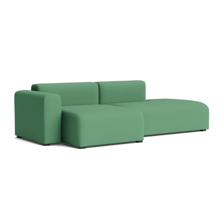 HAY - Mags Sofa 2.5 seater with low armrest left, combination 3, green ( Steelcut 3 932)