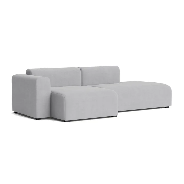 HAY - Mags Sofa 2.5 seater with low armrest left, combination 3, light gray ( Linara 443)