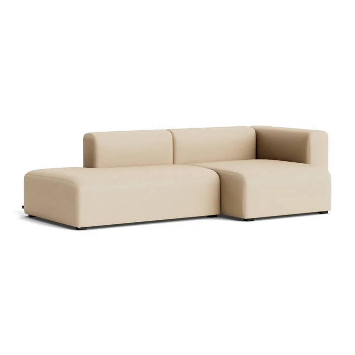 HAY - Mags Sofa 2.5 seater, combination 3, armrest right / beige ( Hallingdal 220)
