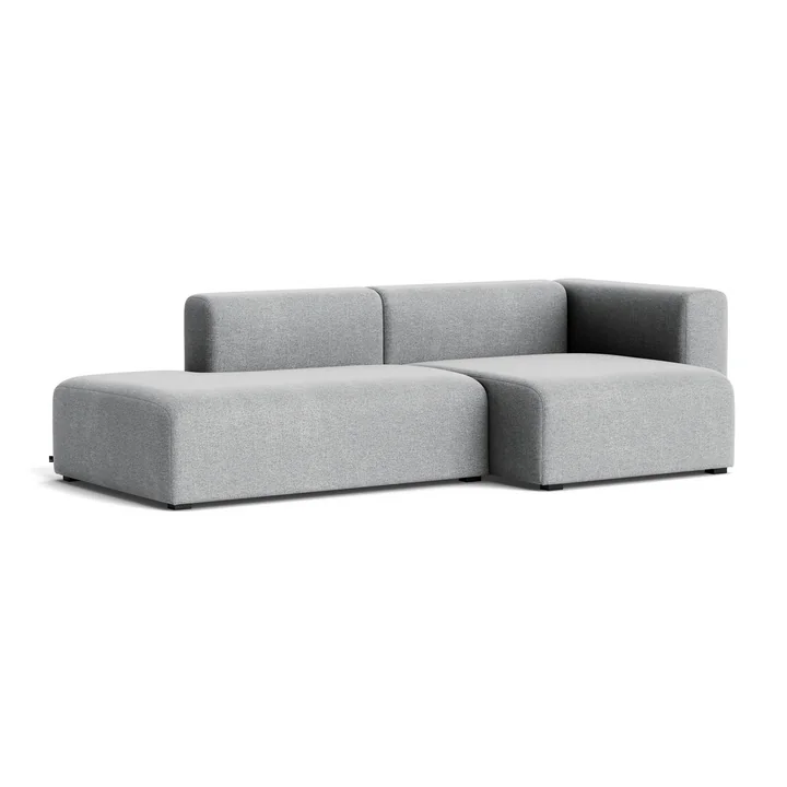 HAY - Mags Sofa 2.5 seater, combination 3, armrest right / light gray ( Hallingdal 130)