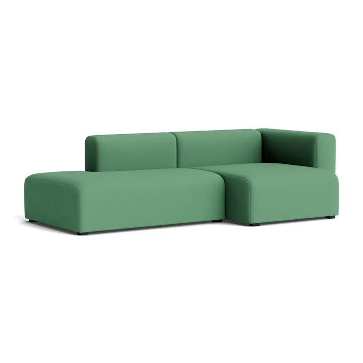 HAY - Mags Sofa 2.5 seater, combination 3, armrest right / green ( Steelcut 3 932)
