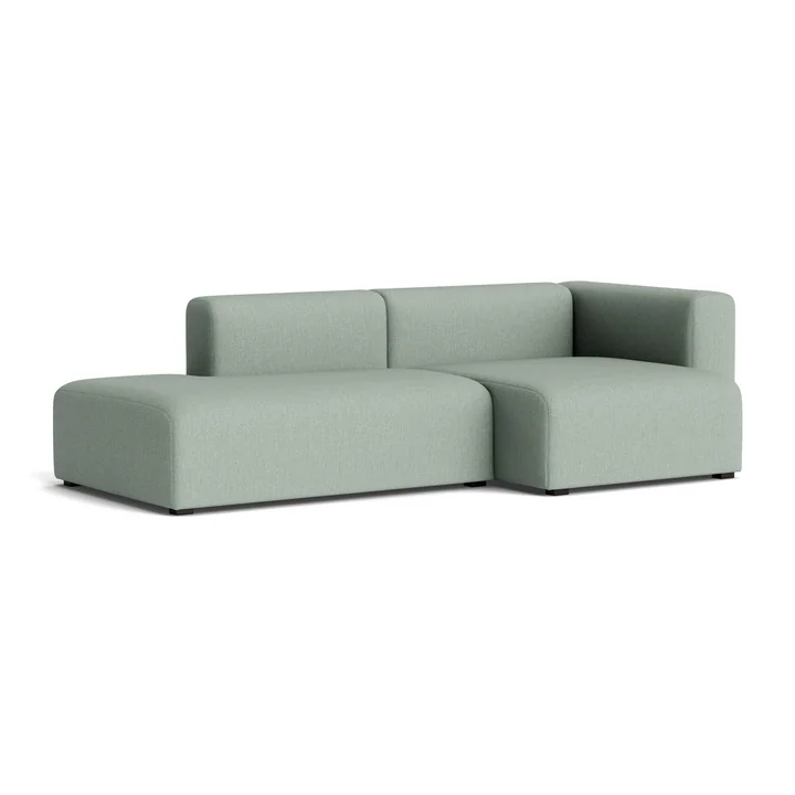 HAY - Mags Sofa 2.5 seater, combination 3, armrest right / light green ( Metaphor 023)