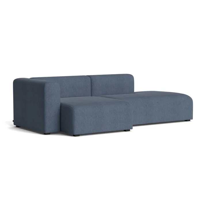 HAY - Mags Sofa 2.5 seater, combination 3, armrest left / blue grey ( Turf )