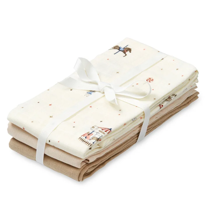 Cam Cam Copenhagen - Muslin cloths, carousel (set of 3)