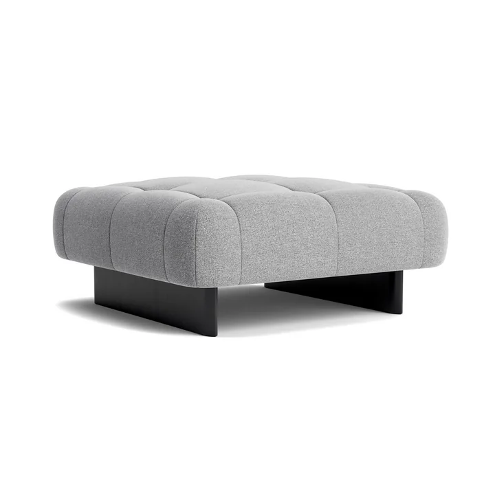 HAY - Quilton Lift Ottoman, black oak / light gray (Hallingdal 130)