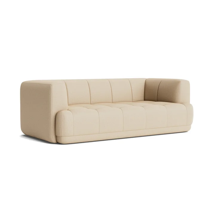 HAY - Quilton 2-seater sofa, beige (Hallingdal 220)