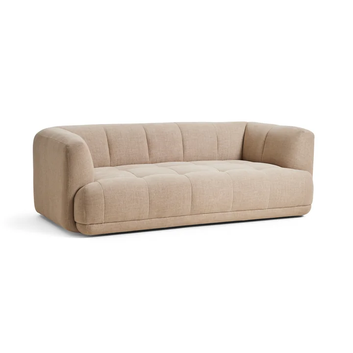 HAY - Quilton 2-seater sofa, beige (Overlap 01)