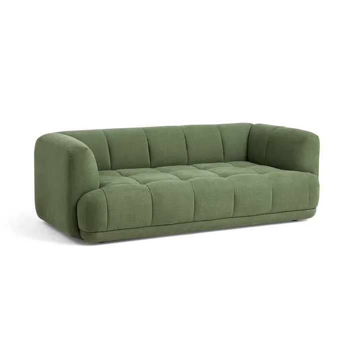 HAY - Quilton 2-seater sofa, green (Linara 100)