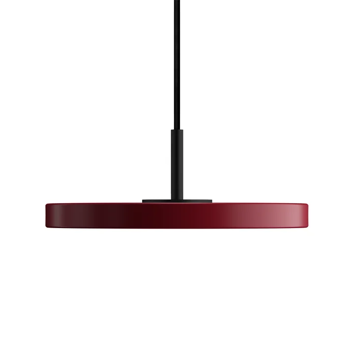 Umage - Asteria Micro LED pendant light V2, black / ruby red