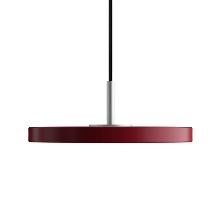 Umage - Asteria Micro LED pendant light V2, steel / ruby red