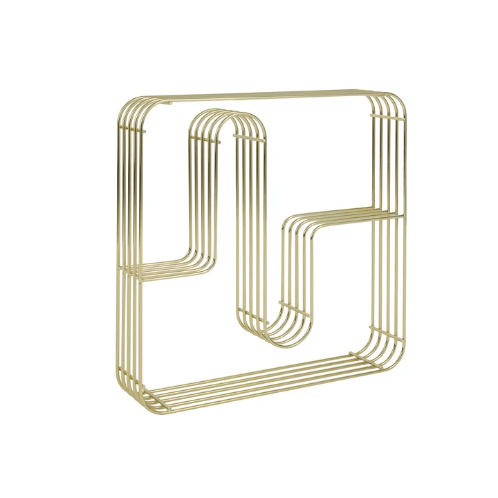 AYTM - Curva Square wall shelf, gold