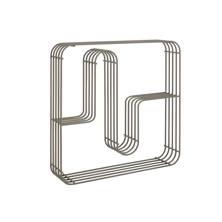 AYTM - Curva Square wall shelf, taupe