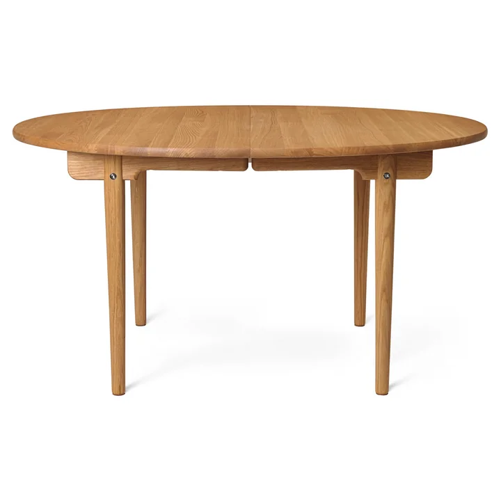 Carl Hansen - CH337 Extendable dining table, 140 x 115 cm, oiled oak (with pull-out for 2 leaves)