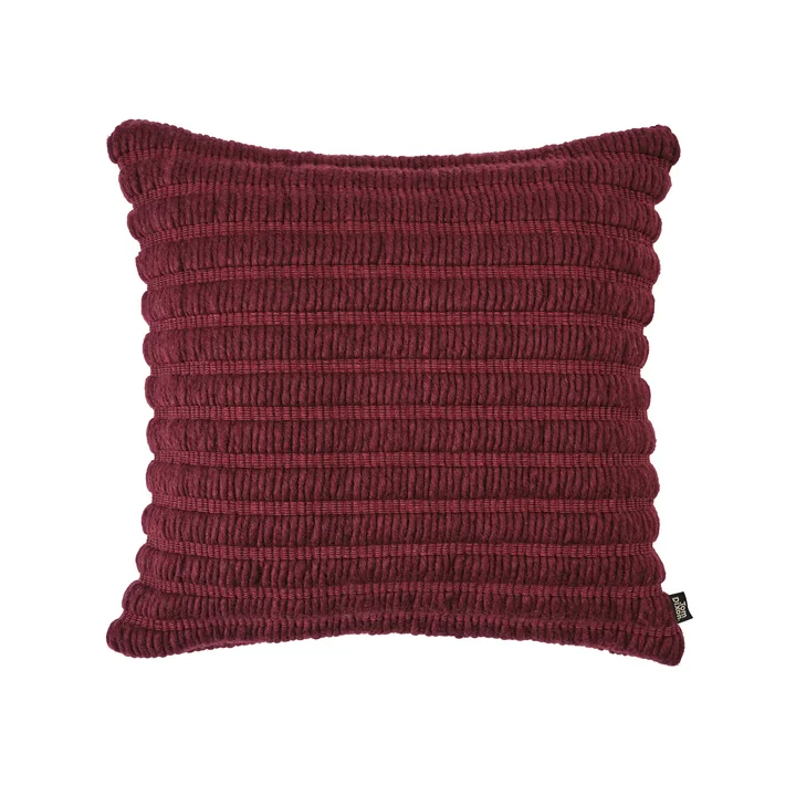 Tom Dixon - Ridge cushion, 45 x 45 cm, burgundy red