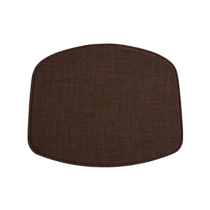 HAY - Seat cushion for AAC chair without armrests, brown (Remix 356)