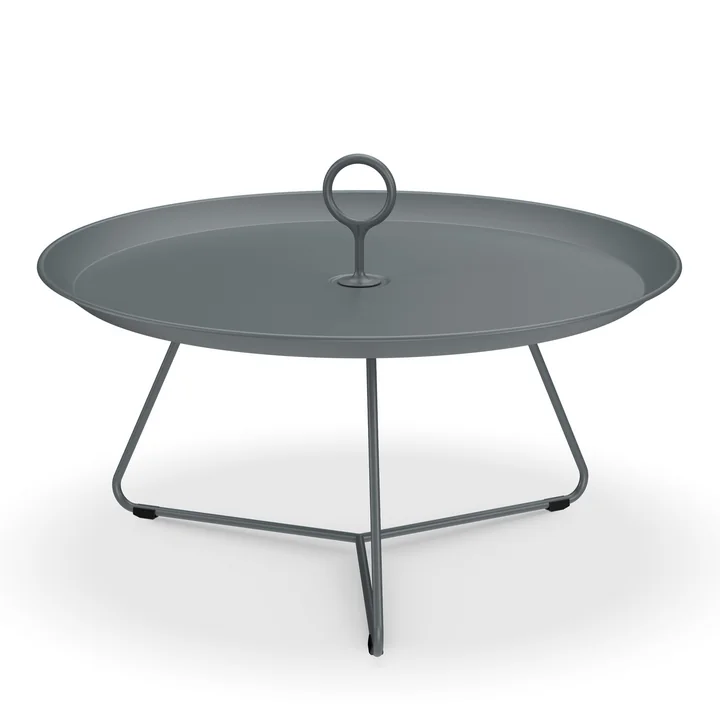 HOUE - EYELET Side table, Ø 70 cm, dark gray