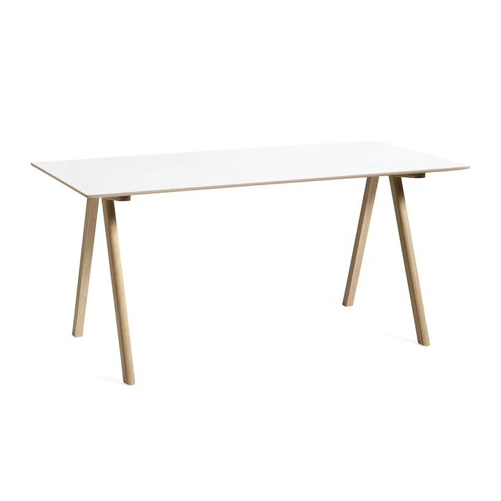 HAY - Copenhague CPH10 2. 0 Desk, 160 x 80 cm, lacquered oak / white laminate
