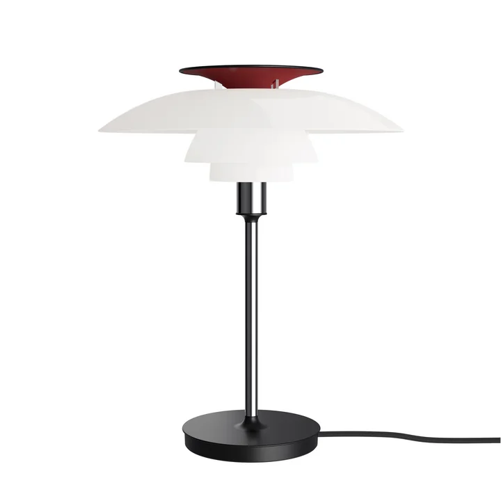 Louis Poulsen - PH80 table lamp, opal white / high-gloss chrome-plated