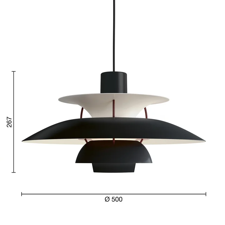 Louis Poulsen - PH 5 pendant light, black (Black Edition 2025)