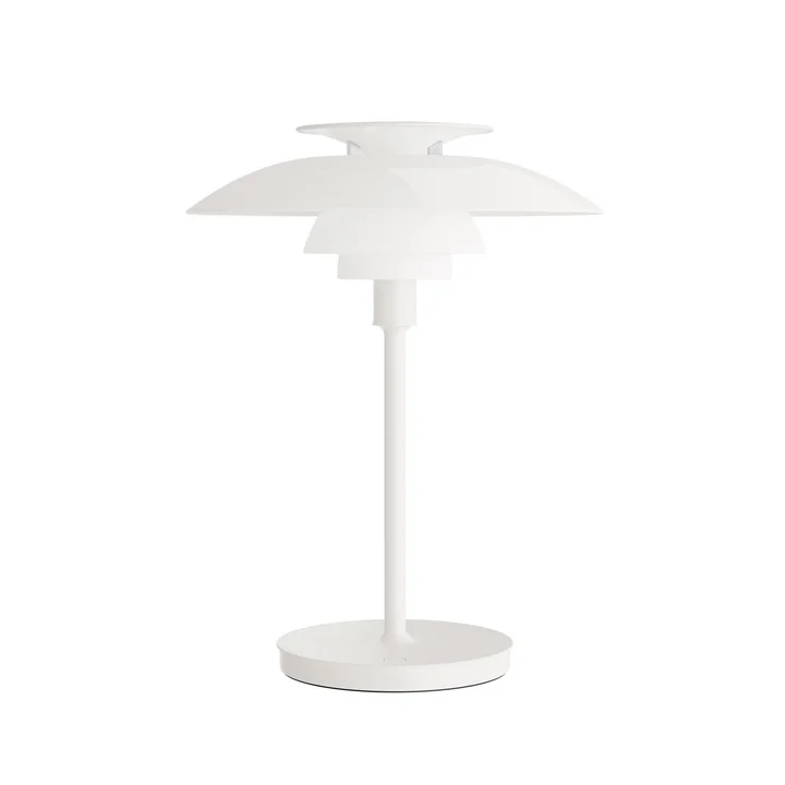 Louis Poulsen - PH80 Portable rechargeable LED table lamp, opal white / white