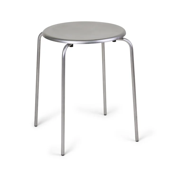 Frama - Petit Rond stool, brushed stainless steel