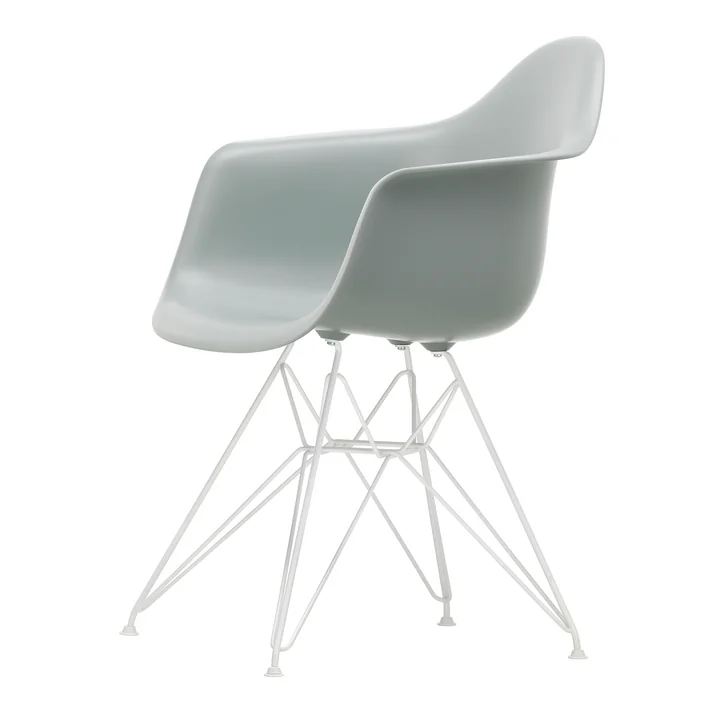Vitra - Eames Plastic Armchair DAR RE, white / light gray
