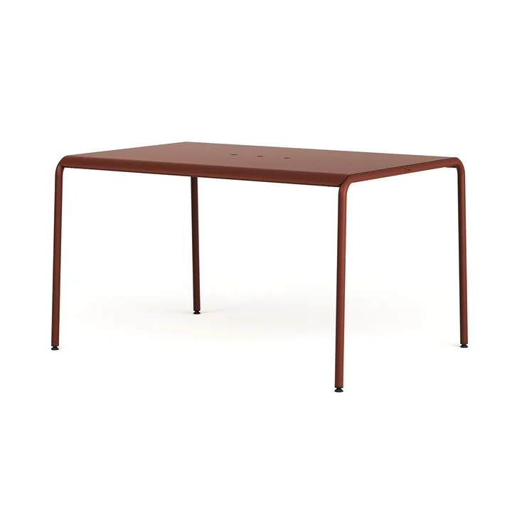 TipToe - Panorama Table, 130 x 90 cm, brick red