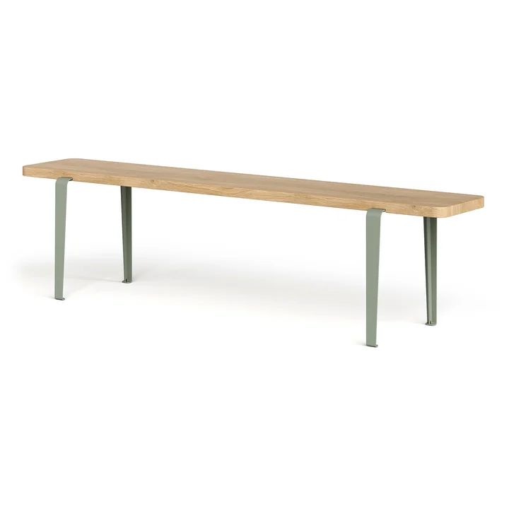 TipToe - LOU bench, 170 x 30 cm, oak / eucalyptus gray