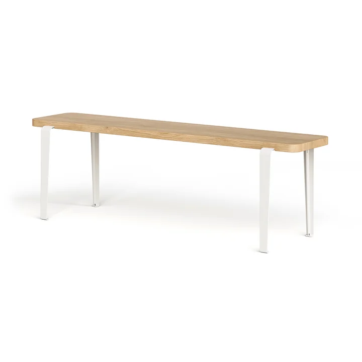 TipToe - LOU bench, 140 x 30 cm, oak / cream white