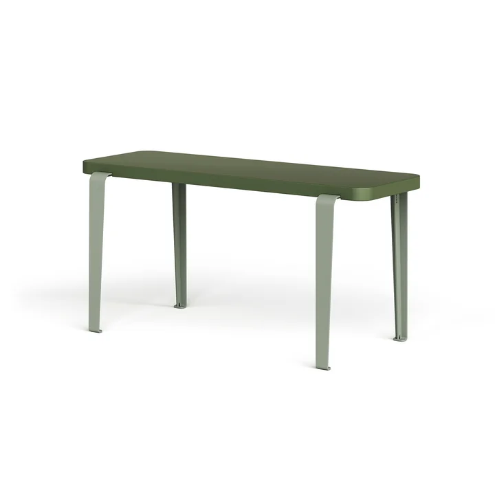 TipToe - LOU bench, 90 x 30 cm, beech olive green (RAL 6003) / eucalyptus gray