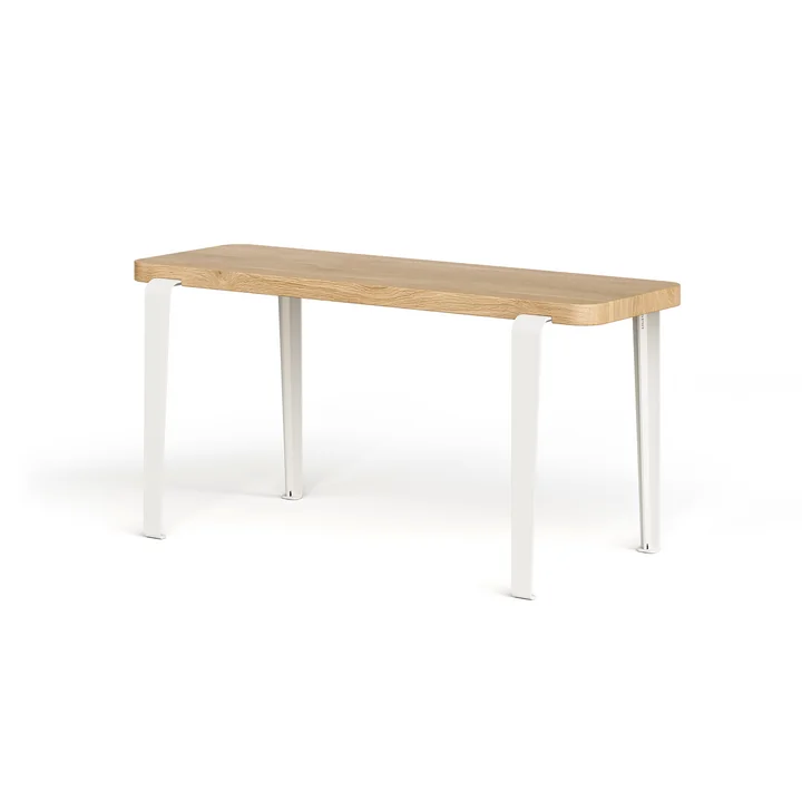 TipToe - LOU bench, 90 x 30 cm, oak / cream white
